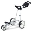 Big Max Autofold X 3-Wheel Push Trolley - White Supply