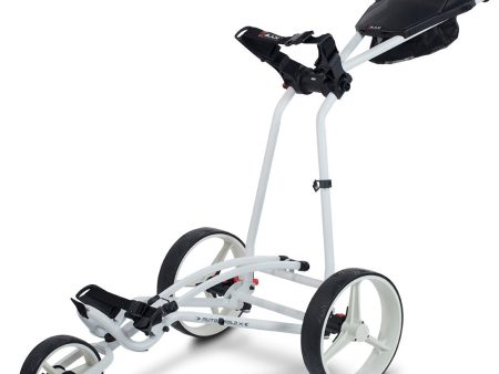 Big Max Autofold X 3-Wheel Push Trolley - White Supply