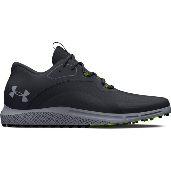 Under Armour Charged Draw 2 Waterproof Spikeless Shoes - Black Steel Discount