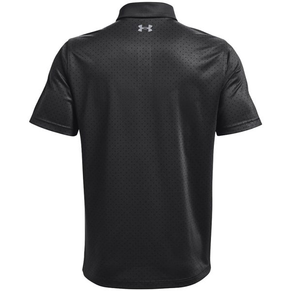 Under Armour Performance Printed Polo Shirt - Jet Grey Black Steel For Discount