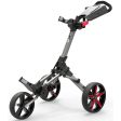 PowaKaddy Micra 3-Wheel Push Trolley - Gunmetal Red Sale