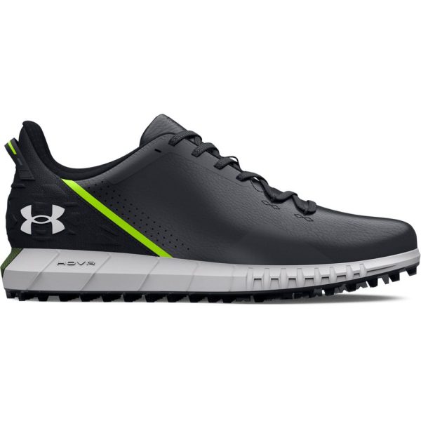 Under Armour HOVR Drive Wide Fit Spikeless Waterproof Shoes - Black Halo Grey Online