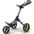 PowaKaddy Micra 3-Wheel Push Trolley - Gunmetal Yellow For Discount