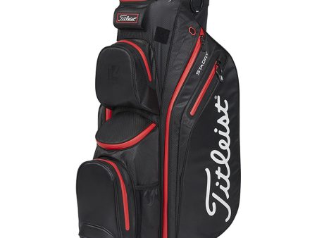 Titleist Cart 14 StaDry Waterproof Cart Bag- Black Black Red Cheap