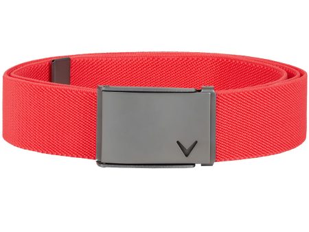 Callaway Cut-to-fit Stretch Webbed Belt -  Teaberry For Sale