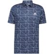 adidas Jacquard Primegreen Polo Shirt - Crew Navy White For Cheap