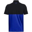 Under Armour Performance Blocked Polo Shirt - Black Blue For Sale