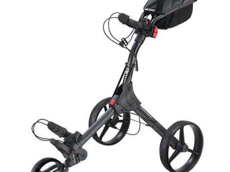 Big Max IQ+ 3-Wheel Push Trolley - Black Online Sale