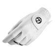 TaylorMade Ladies Stratus Tech Leather Golf Glove - White For Cheap