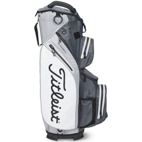 Titleist Cart 14 StaDry Waterproof Cart Bag - Charcoal Grey White Fashion