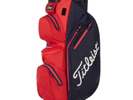 Titleist StaDry Cart 14 Waterproof Cart Bag - Navy Red Online