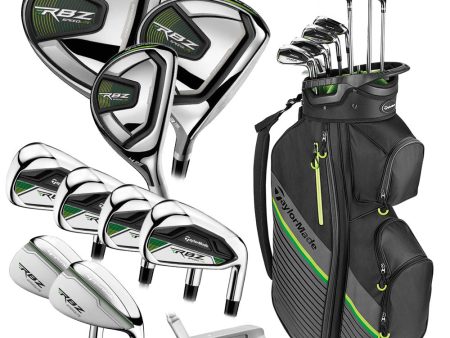 TaylorMade RBZ Speedlite 11-Piece Cart Bag Package Set - Graphite For Sale