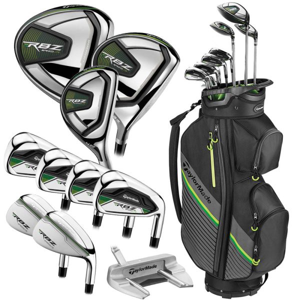 TaylorMade RBZ Speedlite 11-Piece Cart Bag Package Set - Graphite For Sale