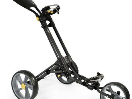 iCart One 3-Wheel Push Trolley - Black Grey Cheap