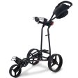 Big Max Autofold FF 3-Wheel Push Trolley - Black Supply