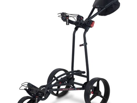 Big Max Autofold FF 3-Wheel Push Trolley - Black Supply