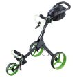 Big Max IQ+ 3-Wheel Push Trolley - Black Lime Fashion