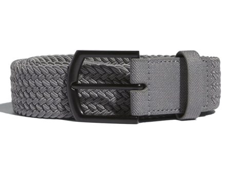 adidas Braided Stretch Belt - Grey Heather Online Hot Sale