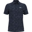 Under Armour Playoff 3.0 Floral Speckle Printed Polo Shirt - Midnight Navy on Sale