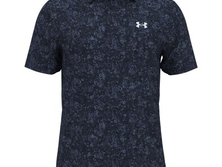 Under Armour Playoff 3.0 Floral Speckle Printed Polo Shirt - Midnight Navy on Sale