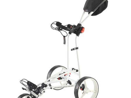 Big Max Autofold FF 3-Wheel Push Trolley - White Online