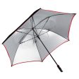 Titleist Tour Double Canopy Umbrella - Black White Red Fashion