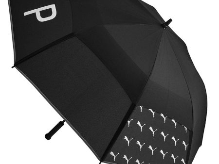 Puma Double Canopy Umbrella - Black Bright White Hot on Sale