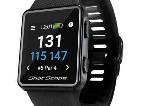 Shot Scope V3 GPS Golf Watch & Performance Tracker - Black Fashion