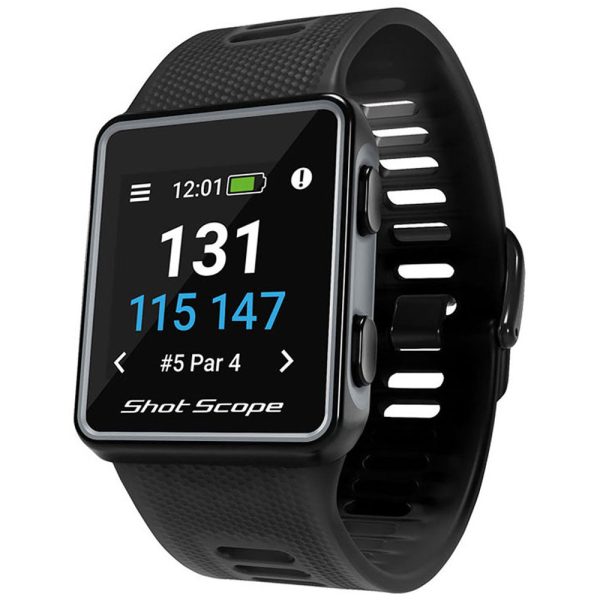 Shot Scope V3 GPS Golf Watch & Performance Tracker - Black Fashion