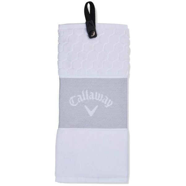 Callaway Trifold Towel - White Online Sale