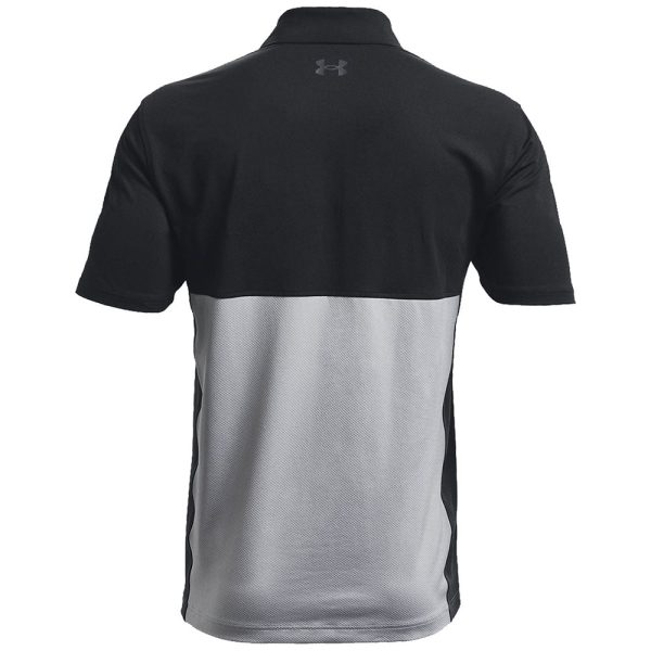 Under Armour Performance Blocked Polo Shirt - Black Steel Online