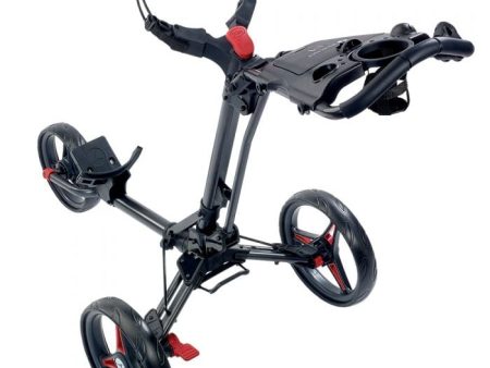 Motocaddy P1 3-Wheel Push Trolley - Black Red For Discount