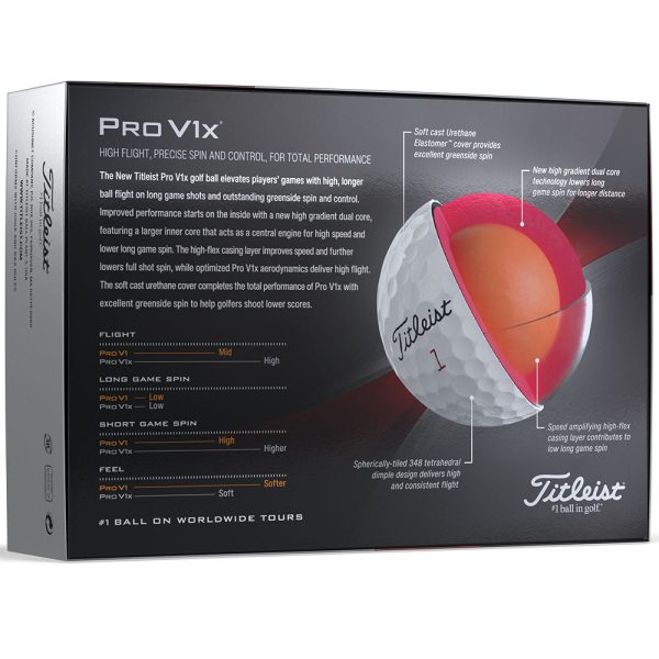 Titleist Pro V1x High Number Golf Balls - White - 12 Pack Sale