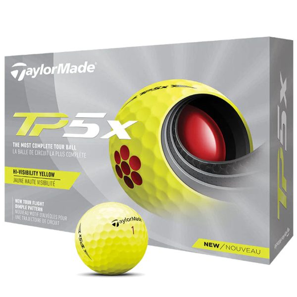 TaylorMade TP5x Yellow Golf Balls - 12 pack For Discount