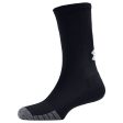 Under Armour Heatgear Crew Socks (3 Pack) - Black For Discount