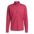 adidas 3-Stripe 1 4 Zip Sweater - Wild Pink Discount