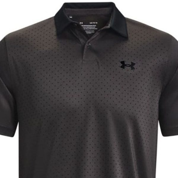 Under Armour Performance Printed Polo Shirt - Jet Grey Black Online Hot Sale