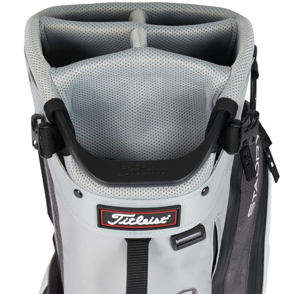 Titleist Players 5 StaDry Waterproof Stand Bag - Grey Graphite White For Discount