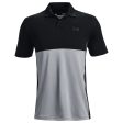 Under Armour Performance Blocked Polo Shirt - Black Steel Online