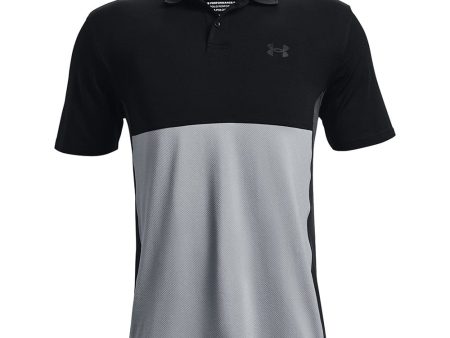 Under Armour Performance Blocked Polo Shirt - Black Steel Online