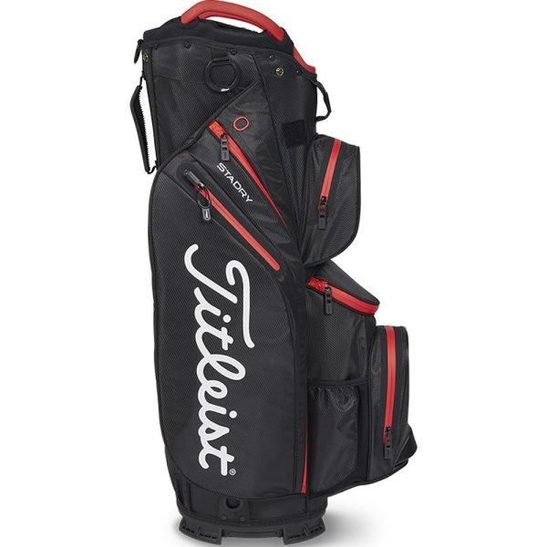 Titleist Cart 14 StaDry Waterproof Cart Bag- Black Black Red Cheap