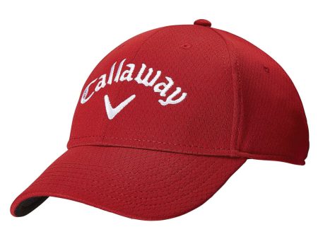 Callaway Side Crested Structured Hat - Red For Cheap