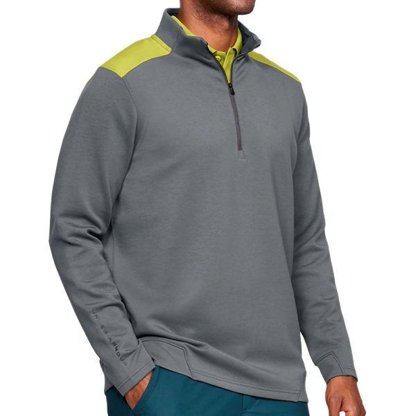 Under Armour Storm Playoff Sweater - Grey Yellow For Sale