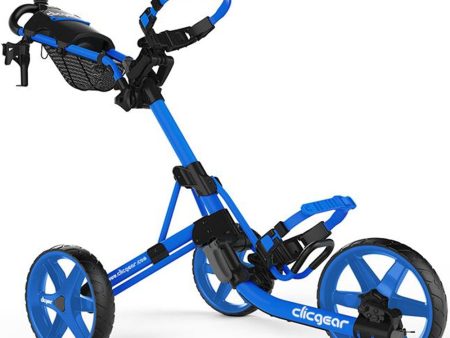 Clicgear 4.0 3-Wheel Push Trolley - Blue Online now