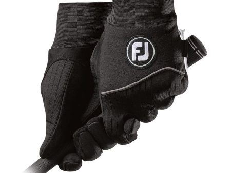 FootJoy WinterSof Golf Gloves (Pair) - Black Online Hot Sale