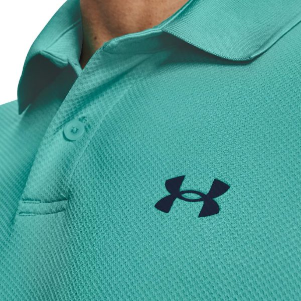 Under Armour Performance Blocked Polo Shirt - Neptune Sea Mist For Sale