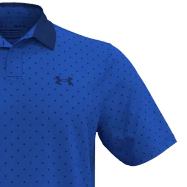 Under Armour Performance Printed Polo Shirt - Versa Blue Online Hot Sale