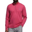 adidas 3-Stripe 1 4 Zip Sweater - Wild Pink Discount