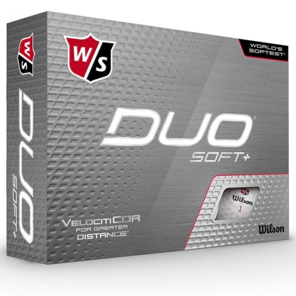 Wilson DUO Soft+ Golf Balls - White - 12 Pack Cheap