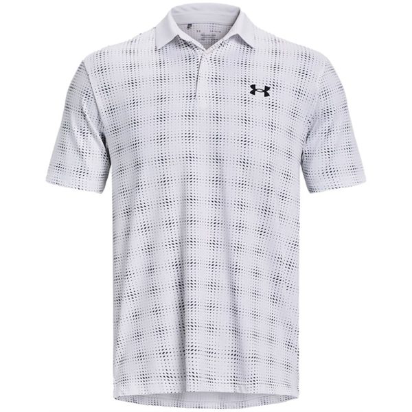 Under Armour Playoff 3.0 Dueces Grid Printed Polo Shirt - White Midnight Navy For Discount